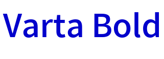 Varta Bold шрифт